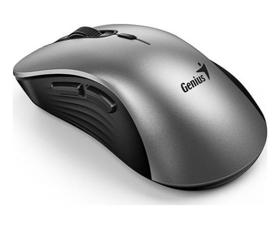 Mouse wireless, Genius Ergo 8100S AI, black and silver, optical, 1600DPI