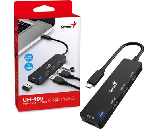 HUB USB Genius USB (3.0) hub 4-port, UH-400,