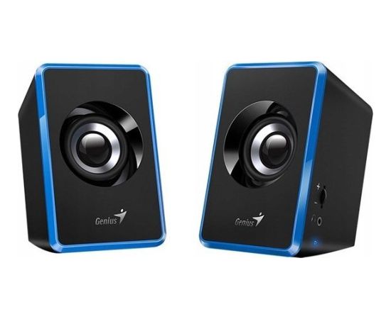 Genius loudspeakers SP-U125, 2.0, 3W, blue, volume control, 3,5 mm jack (USB), 150Hz-20kHz