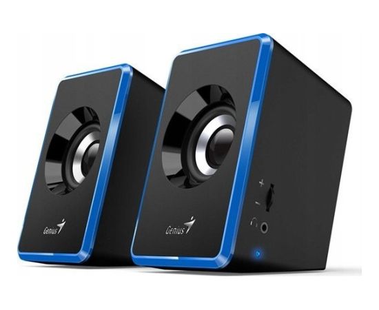 Genius loudspeakers SP-U125, 2.0, 3W, blue, volume control, 3,5 mm jack (USB), 150Hz-20kHz