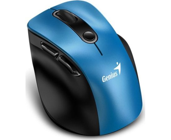 Mouse wireless, Genius Ergo 9000S, black and blue, optical, 2400DPI