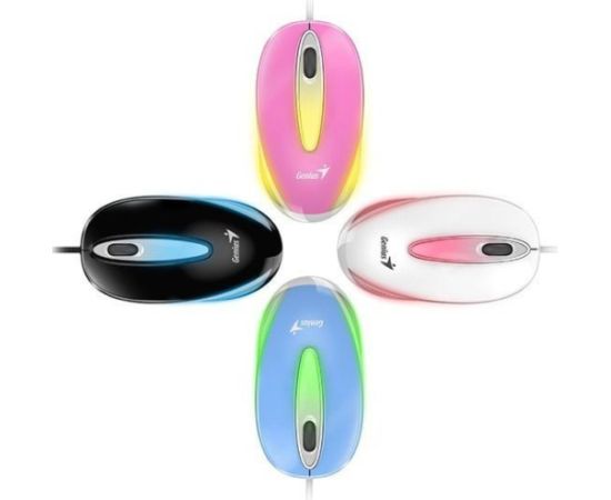 Mouse wire, Genius DX-Mini, white, optical, 1000DPI