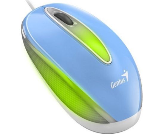 Mouse wired, Genius DX-Mini, blue, optical, 1000DPI
