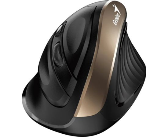 Mouse wireless, Genius Ergo 8250S, black-gold, optical, 1600DPI