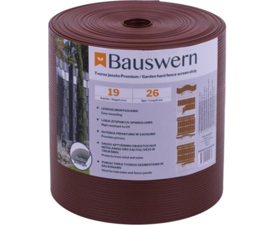 Žoga lamile Bauswern Premium 2600x19cm RAL8011, brūna