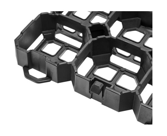 Решетка для газона TYP6, 57,5x38x4 см, черный;