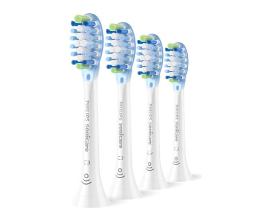 Philips Sonicare C3 Premium Plaque Defence zobu birstes uzgaļi, 4 gab, balts - HX9044/87
