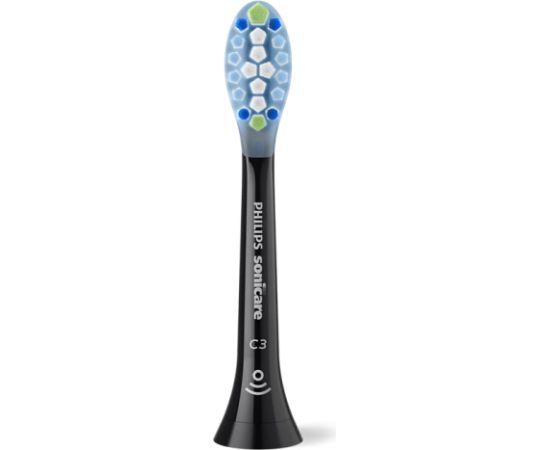 Philips Sonicare C3 Premium Plaque Defence zobu birstes uzgaļi, 4 gab, melns - HX9044/88