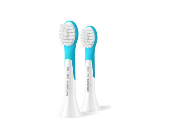 Philips Sonicare for Kids Mini zobu birstes uzgalis, 2 gab,3+, Balta/ciāna - HX6032/90