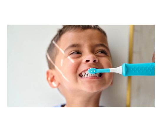 Philips Sonicare for Kids Mini zobu birstes uzgalis, 2 gab,3+, Balta/ciāna - HX6032/90