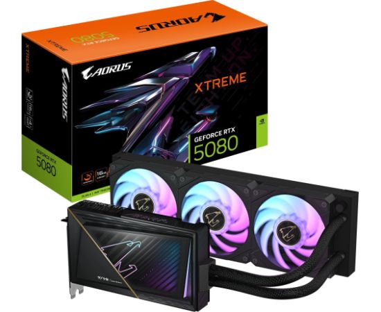 Gigabyte AORUS GeForce RTX 5080 Xtreme Waterforce 16GB GDDR7 (GV-N5080AORUSX W-16GD)