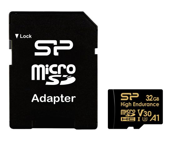 Silicon Power карта памяти microSDHC 32GB High Endurance + адаптер