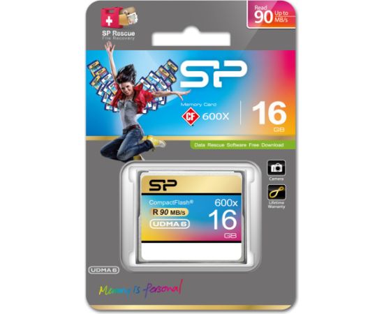 Silicon Power карта памяти CF 16GB 600x