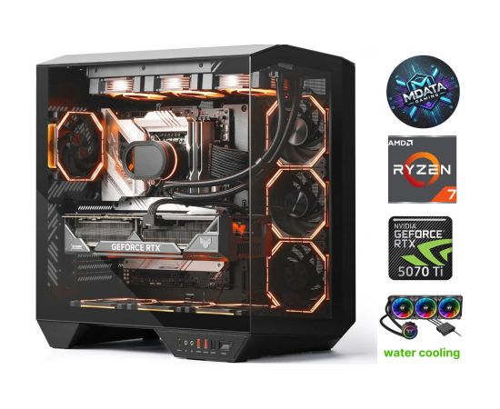 MDD HydroX Pro Ryzen 7 7800X3D 64GB 2TB SSD 1TB HDD RTX 5070Ti NoOS
