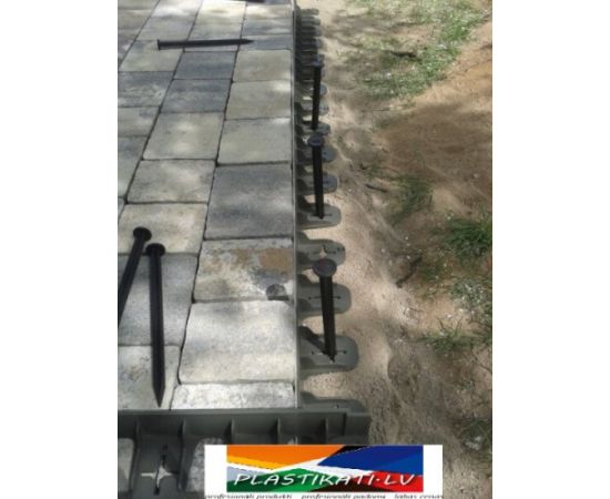 Plastmasas naglas priekš zālāja apmales 25cm;