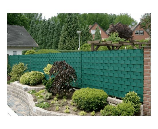 Лента для забора Bauswern Premium 2600x19см RAL6005, зеленый