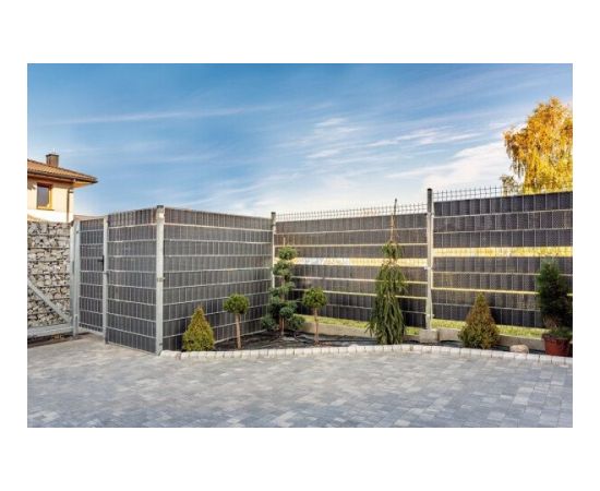 Лента для забора MIKKO RATTAN 12,75x0,0475 m MK-03, темно серый