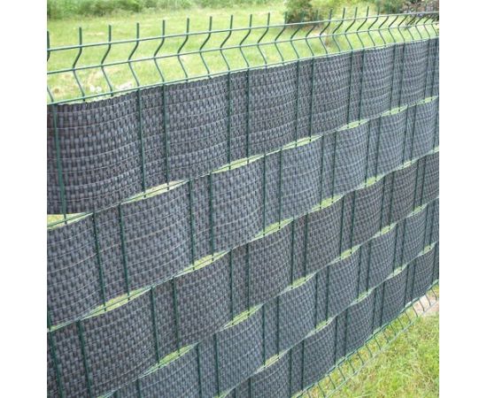 Лента для забора MIKKO RATTAN 12,75x0,0475 m MK-03, темно серый