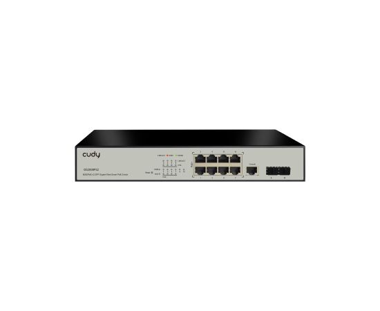Cudy GS2008PS2 network switch Managed L2 Gigabit Ethernet (10/100/1000) Power over Ethernet (PoE) Black