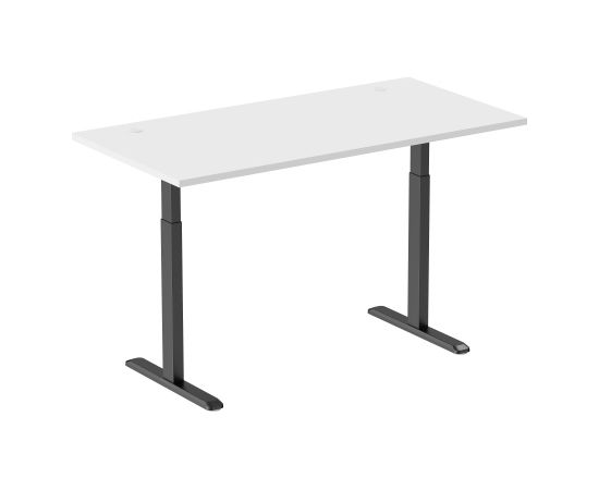 Adjustable Height Table Up Up Bjorn Black, Table top L White