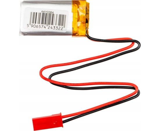 Akumulator Li-Po LP601730 Akyga AKY0384 3.7V / 250mAh PCM złącze JST 2-Pin 150mm