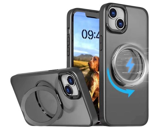 Mocco Mag Ring Rotating Aizsargapvalks priekš Apple Phone 15 Pro Max