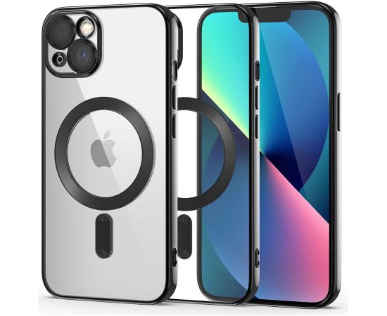Чехол Tech-Protect MagShine Line MagSafe для iPhone 13 - черный
