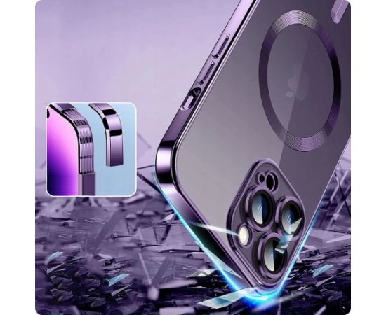 Чехол Tech-Protect MagShine Line MagSafe для iPhone 13 - черный