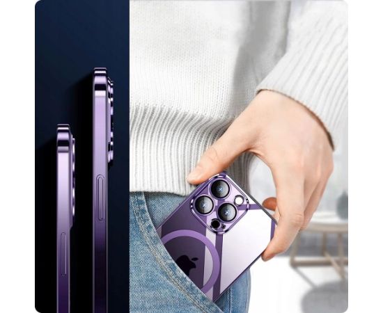 Чехол Tech-Protect MagShine Line MagSafe для iPhone 13 - черный