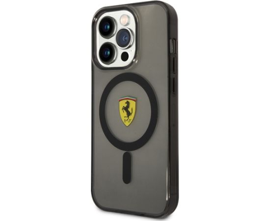 Ferrari FEHMP14XURKK iPhone 14 Pro Max 6.7" czarny|black hardcase Translucent Magsafe