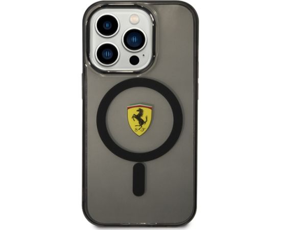 Ferrari FEHMP14XURKK iPhone 14 Pro Max 6.7" czarny|black hardcase Translucent Magsafe