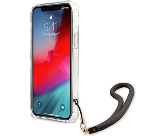 Guess GUHCP12SKSMAGR iPhone 12 mini 5,4" korpuss | pelēks cietais futrālis Marble Collection