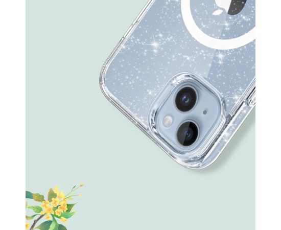 Tech-Protect FlexAir Hybrid MagSafe apvalks iPhone 13 | 14 - caurspīdīgs un ar spīdumiem