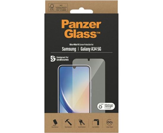 PanzerGlass Ultra-Wide Fit Sam A34 5G A346 Screen Protection 7327