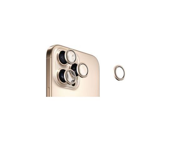 Evelatus Apple  iPhone 16 Pro / 16 Pro Max Camera Lens Protector Armor Desert Titanium