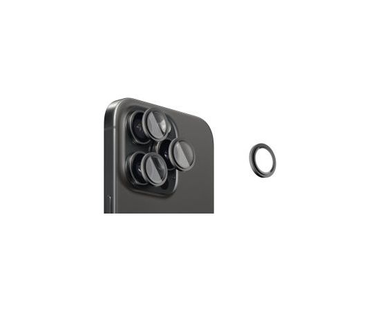 Evelatus Apple  iPhone 16 Pro / 16 Pro Max Camera Lens Protector Armor Black Titanium