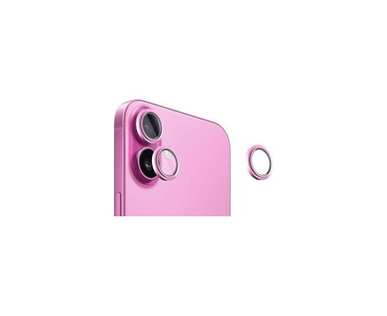 Evelatus Apple  iPhone 16 / 16 Plus Camera Lens Protector Armor Pink