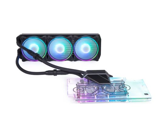 Alphacool Eiswolf 2 AIO - 360mm RTX 3080/3090 ROG Strix with backplate, water cooling (transparent/black) Охлаждение процессора