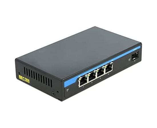 DeLOCK Giga Ethernet Switch 4P PoE + 1SFP - 87765