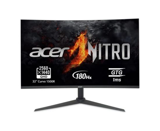 LCD Monitor ACER XZ320QUS3BMIIP 32" Gaming/Curved Swivel Height adjustable Tilt Matte Panel VA 2560x1440 16:9 240Hz 6 ms Speakers Colour Black UM.JX0EE.305 LED / LCD мониторы