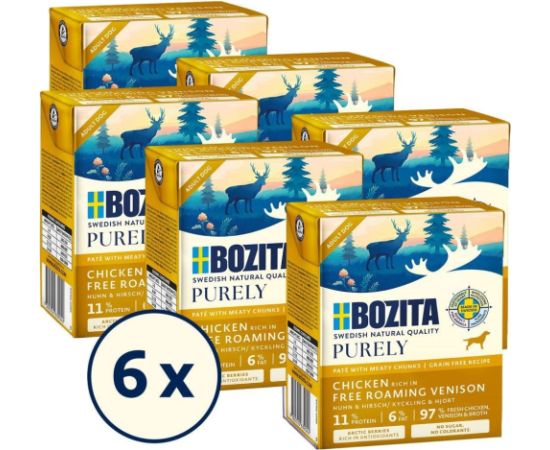 BOZITA Purely kurczak z dzikiem pasztecik z kawałkami mięsa 370g