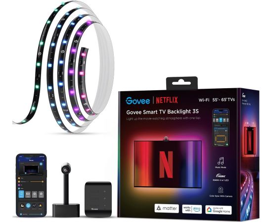 Govee Backlight 3S Netflix TV 55-65 SMART LED RGBICW