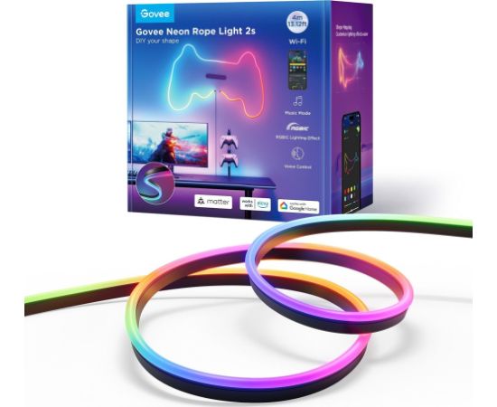 LENTA LED Govee Neon Strip Light 4 Meter Black Matter ready