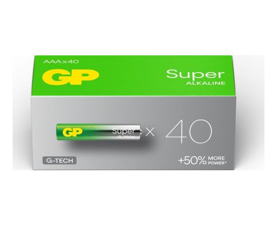 GP 1x40 GP Super Alkaline AAA Micro Baterijas PET Box 40 gb