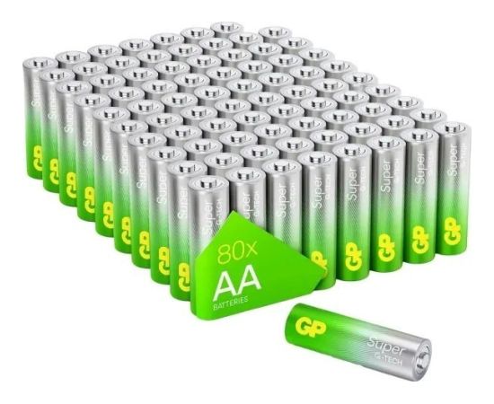 GP Super Alkaline AA Mignon Baterijas 80 gb.