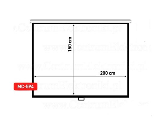 Maclean MC-594 projection screen 2.54 m (100") 3:4