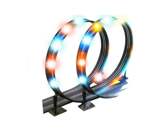 Leantoys Racing Track 2 Cars Controllers Loop Lights Slot Cars