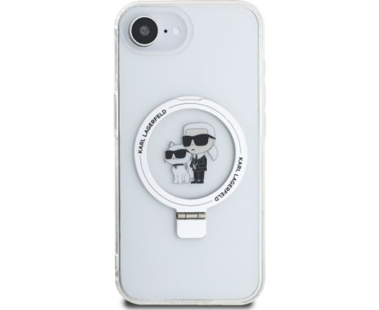 Karl Lagerfeld Ringstand Karl and Choupette MagSafe Case Aizsargapvalks priekš Apple iPhone 16e