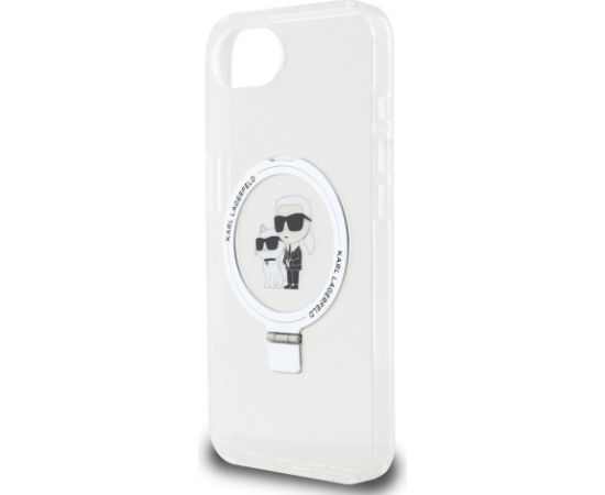 Karl Lagerfeld Ringstand Karl and Choupette MagSafe Case Aizsargapvalks priekš Apple iPhone 16e