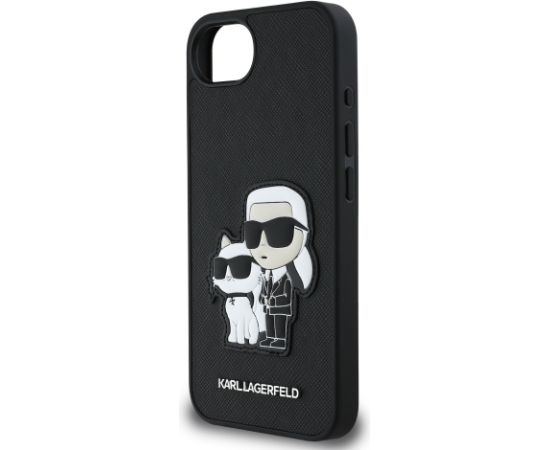 Karl Lagerfeld PU Saffiano Karl and Choupette Case Aizsargapvalks priekš Apple iPhone 16e